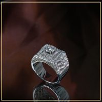 Nhẫn nam kim cương nhân tạo Moissanite TAJ N1169 - tú an jewelry