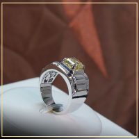 Nhẫn nam kim cương nhân tạo Moissanite TAJ N1172 - tú an jewelry