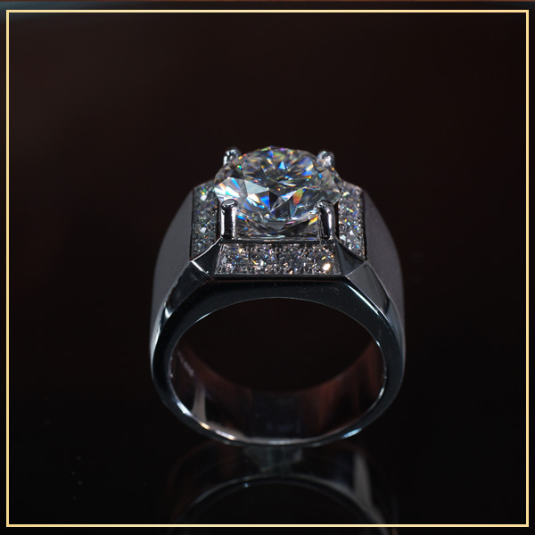 Nhẫn nam kim cương nhân tạo Moissanite TAJ N1192 - tú an jewelry