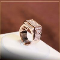 Nhẫn nam kim cương nhân tạo Moissanite TAJ N1195 - tú an jewelry