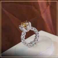 Nhẫn nữ kim cương nhân tạo Moissanite TAJ N1174 - tú an jewelry