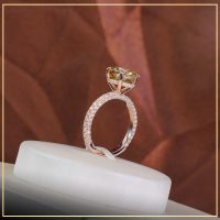Nhẫn nữ kim cương nhân tạo Moissanite TAJ N1180 - tú an jewelry