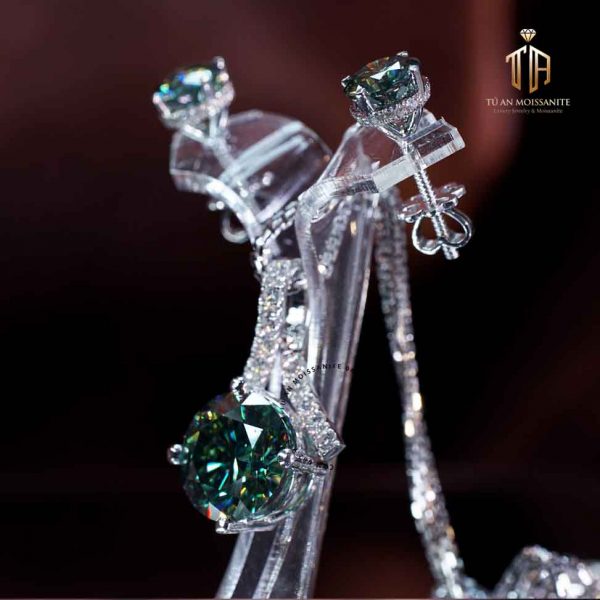 bộ trang sức kim cương nhân tạo moissanite 1003 tú an jewelry