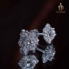 bông tai kim cương nhân tạo cao cấp bt1020 tú an jewelry