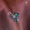 dây chuyền kim cương nhân tạo moissanite d1014 tú an jewelry