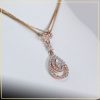 dây chuyền kim cương nhân tạo taj d1013 tú an jewelry