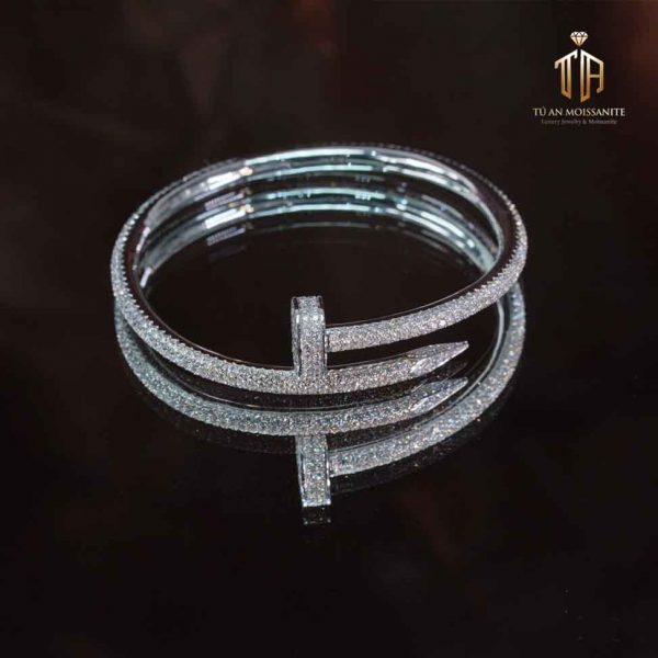 lắc tay kim cương nhân tạo cao cấp moissanite l1010 tú an jewelry