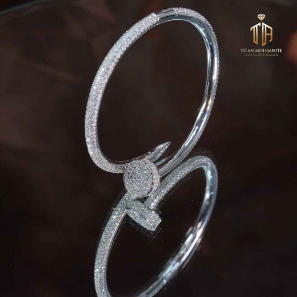 lắc tay kim cương nhân tạo moissanite l1010 tú an jewelry