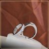 nhẫn cưới kim cương nhân tạo cao cấp TAJ NC1184 TÚ AN JEWELRY