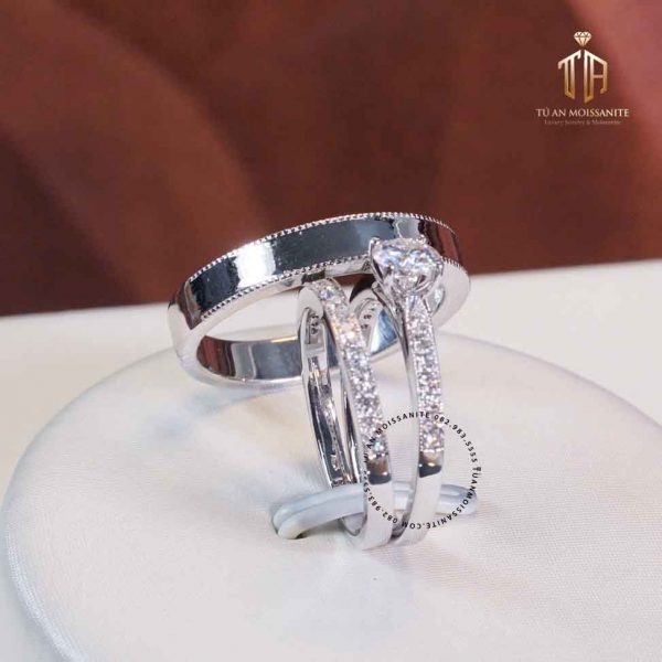 nhẫn cưới kim cương nhân tạo cao cấp n1183 tú an jewelry
