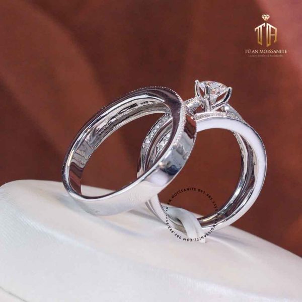 nhẫn cưới kim cương nhân tạo moissanite n1183 tú an jewelry