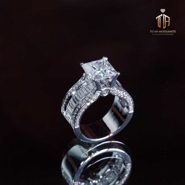 nhẫn kim cương nhân tạo cao cấp moissanite n1186 tú an jewelry