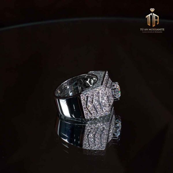 nhẫn nam kim cương nhân tạo cao cấp moissanite n1169 tú an jewelry