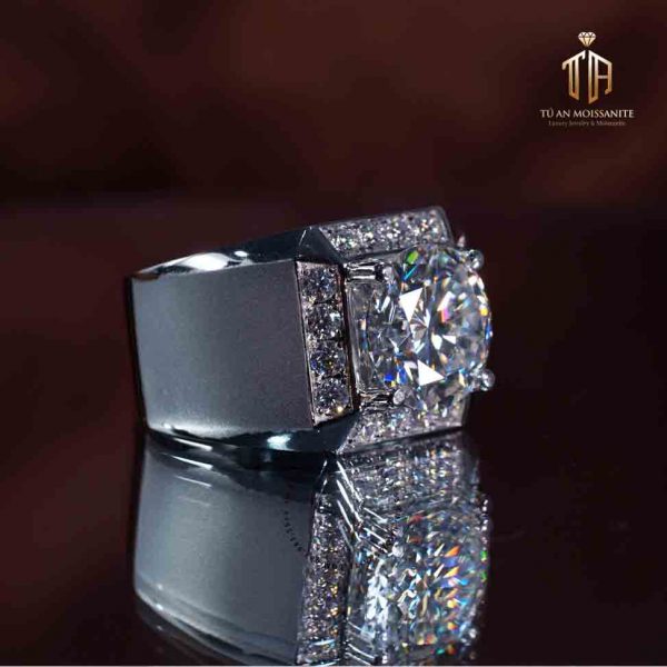 nhẫn nam kim cương nhân tạo moissanite cao cấp n1192 tú an jewelry