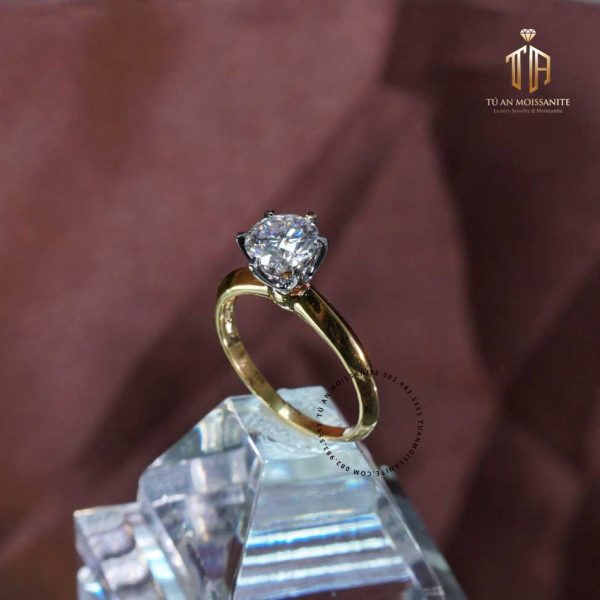 nhẫn nữ kim cương nhân tạo cao cấp moissanite n1168 tú an jewelry