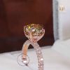 nhẫn nữ kim cương nhân tạo cao cấp moissanite n1180 tú an moissanite