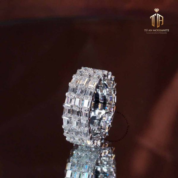 nhẫn nữ kim cương nhân tạo cao cấp moissanite n1182 tú an moissanite