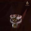nhẫn nữ kim cương nhân tạo cao cấp n1180 tú an moissanite