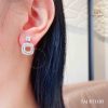 Bông tai kim cương thiên nhiên đẹp sang trọng, quý phái