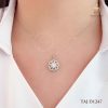 dây chuyền kim cương taj d1247